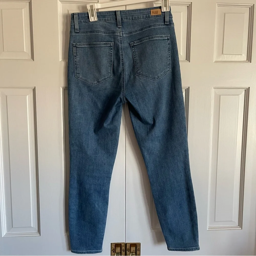 PAIGE Hoxton Crop High Rise Skinny Jeans, Size 29, EUC - Picture 5 of 11
